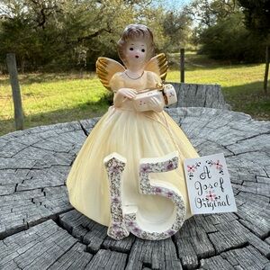 Vintage Josef Original Porcelain “15” Angel Figurine